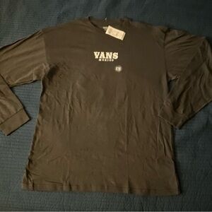 Vans Mexico Calavera Men’s Large Long Sleeve Cotton Black Shirt NWT 0124